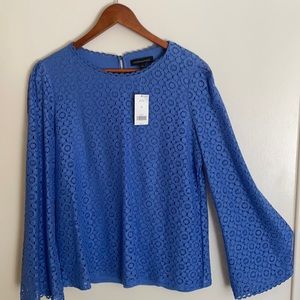 Beautiful lace blue blouse